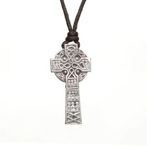 Celtic High Cross Pewter Necklace - Heritage Collection
